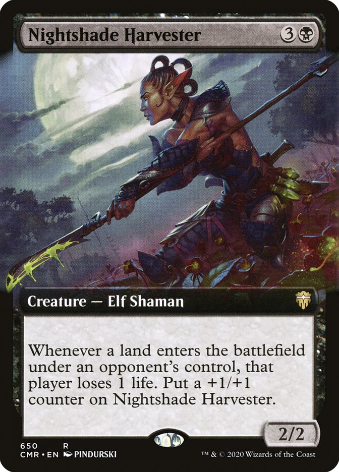 Nightshade Harvester 650 (Commander Legends)  - Extended Art Foil | Good Games Adelaide SA