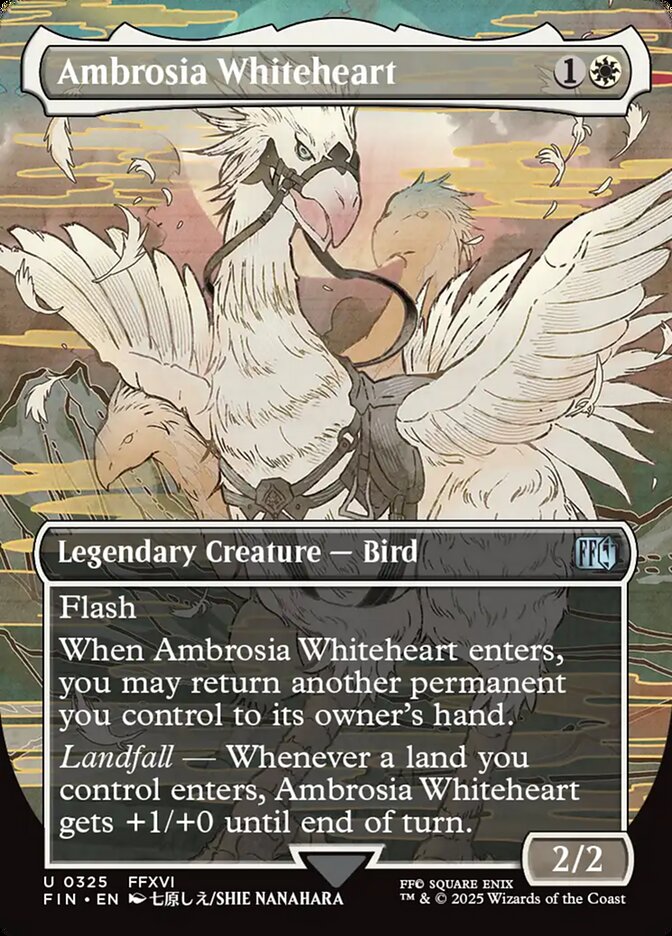 Ambrosia Whiteheart  325/309 (FINAL FANTASY)  - Borderless Foil | Good Games Adelaide SA