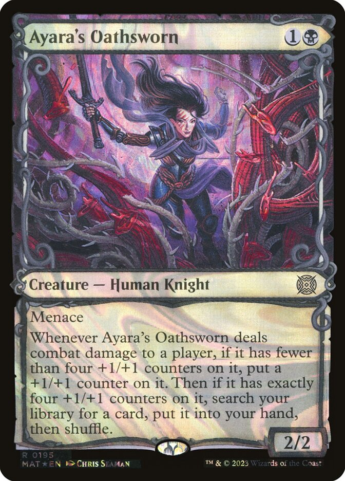 Ayara's Oathsworn 195/50 (March of the Machine: The Aftermath)  - Showcase Halo Foil | Good Games Adelaide SA