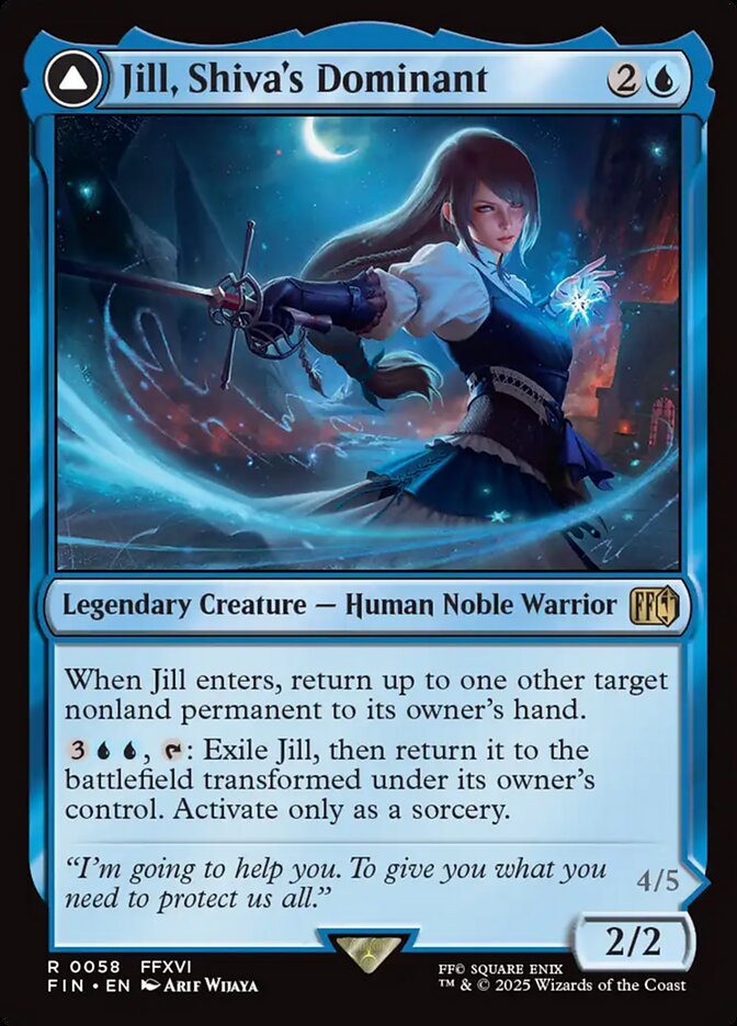 Jill, Shiva's Dominant // Shiva, Warden of Ice 58 (FINAL FANTASY)  | Good Games Adelaide SA