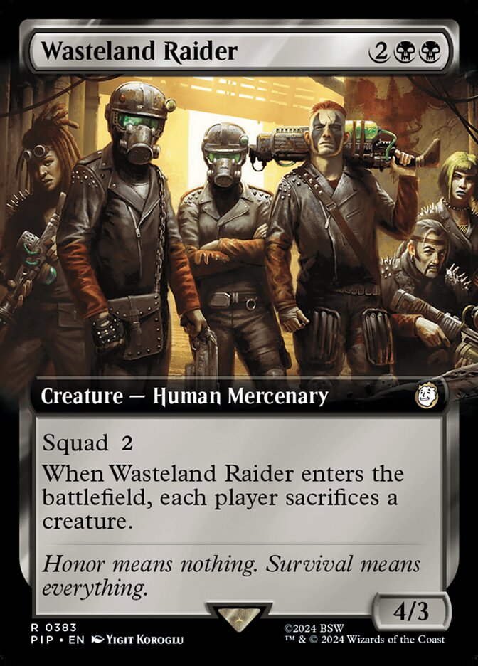 Wasteland Raider 383 (Universes Beyond: Fallout)  - Foil | Good Games Adelaide SA