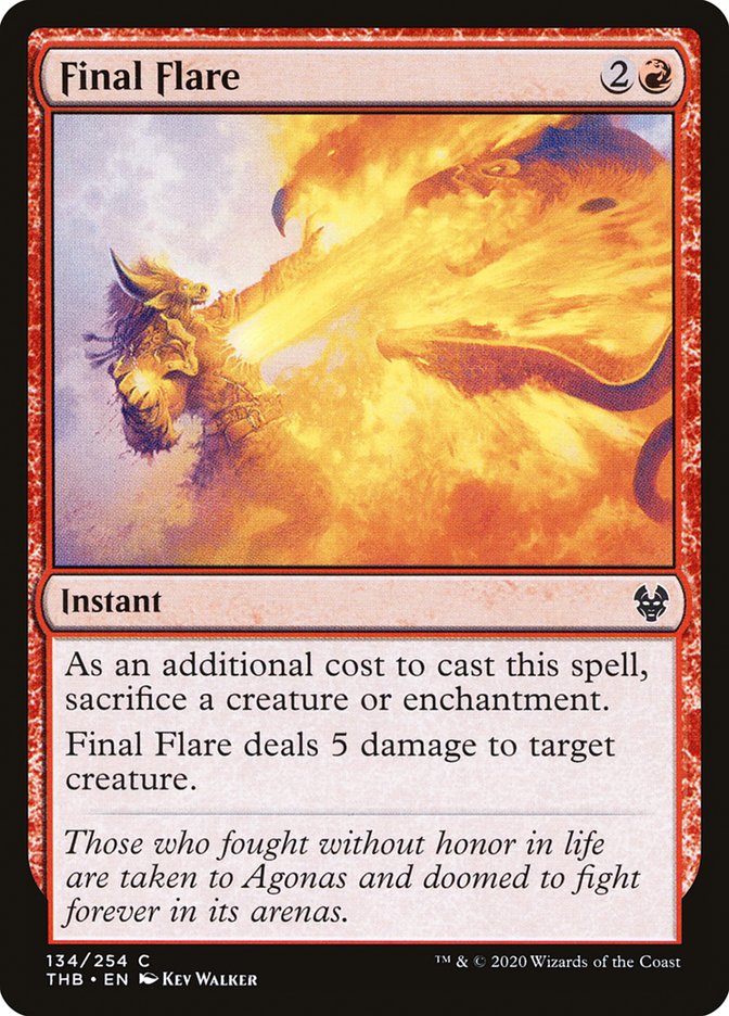 Final Flare 134 (Theros Beyond Death)  - Foil | Good Games Adelaide SA