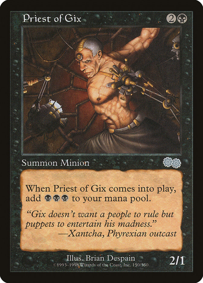 Priest of Gix 150 (Urza's Saga)  | Good Games Adelaide SA