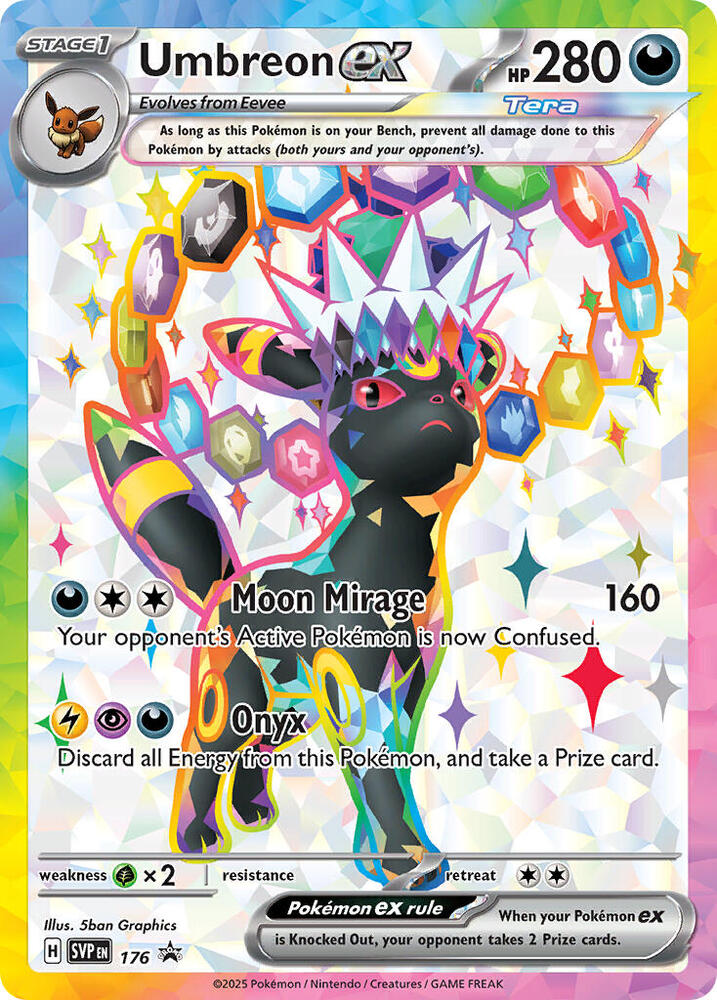 Umbreon ex SVP 176 (SV: Scarlet & Violet Promo Cards)  - Holofoil | Good Games Adelaide SA