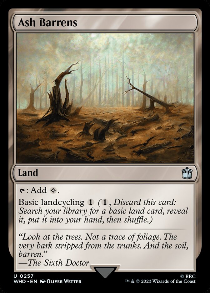Ash Barrens 257 (Universes Beyond: Doctor Who)  | Good Games Adelaide SA