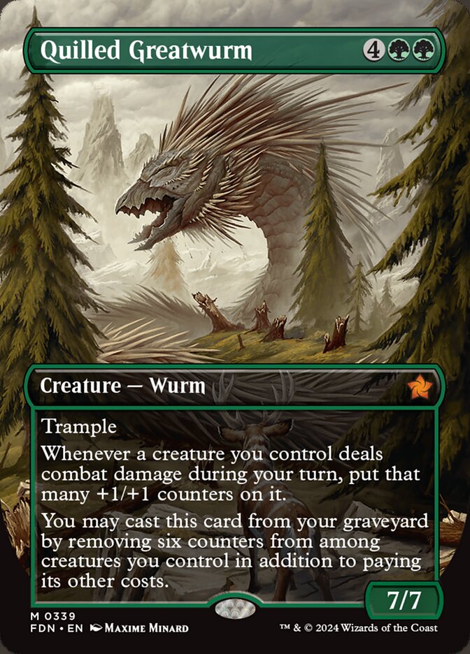 Quilled Greatwurm 339 (Foundations)  - Foil | Good Games Adelaide SA
