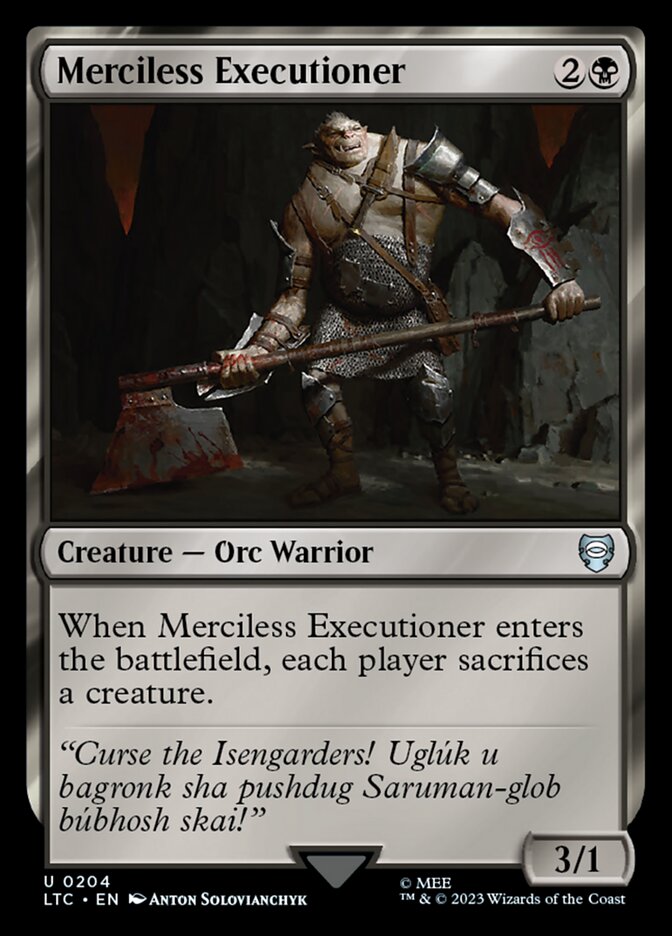 Merciless Executioner 204 (Commander: The Lord of the Rings: Tales of Middle-earth)  | Good Games Adelaide SA