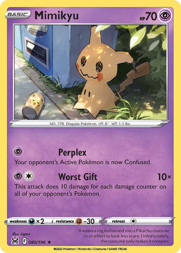 Mimikyu 080/196 (SWSH11: Lost Origin)  | Good Games Adelaide SA