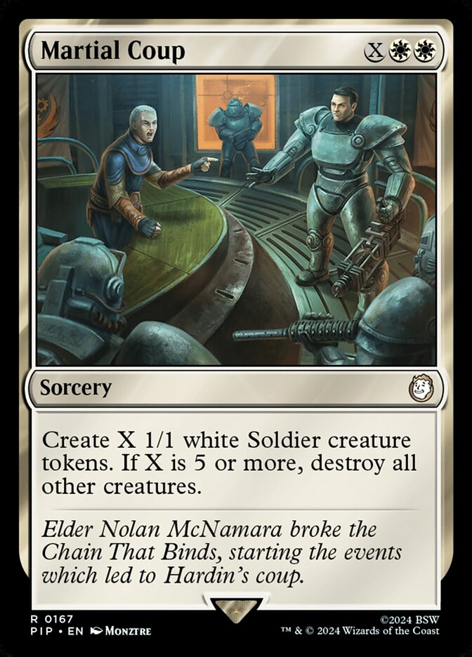Martial Coup 167 (Universes Beyond: Fallout)  - Foil | Good Games Adelaide SA