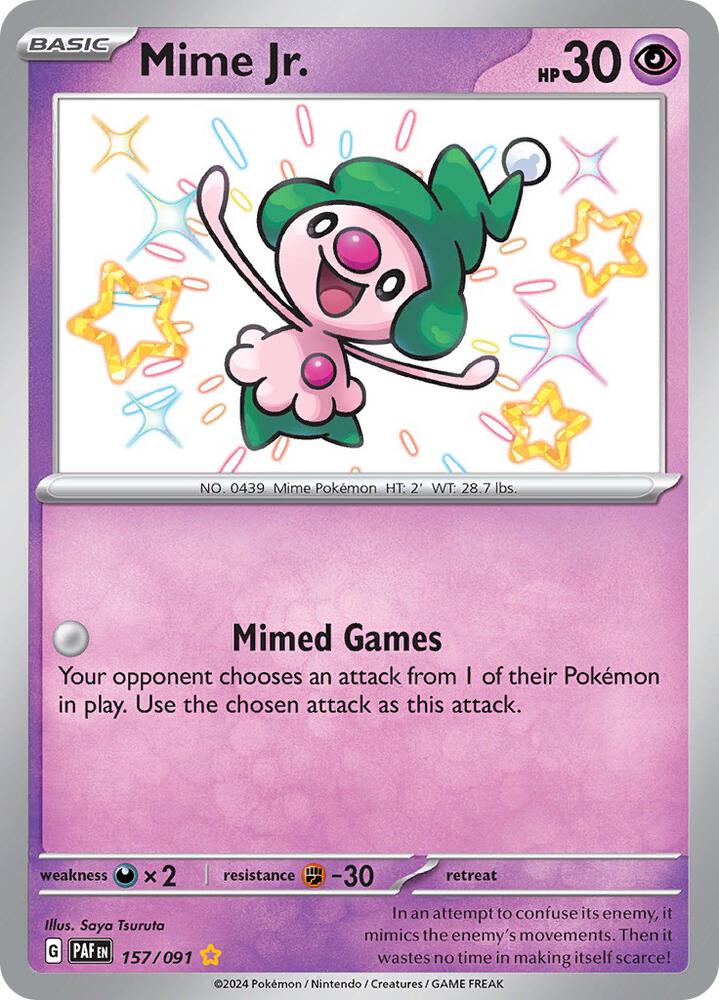 Mime Jr 157/091 (SV: Paldean Fates)  - Holofoil | Good Games Adelaide SA