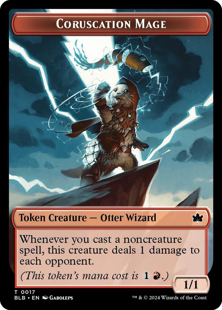 Coruscation Mage Token 17 (Bloomburrow)  | Good Games Adelaide SA