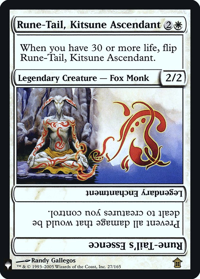 Rune-Tail, Kitsune Ascendant // Rune-Tail's Essence 27 (The List Reprints)  - Foil | Good Games Adelaide SA