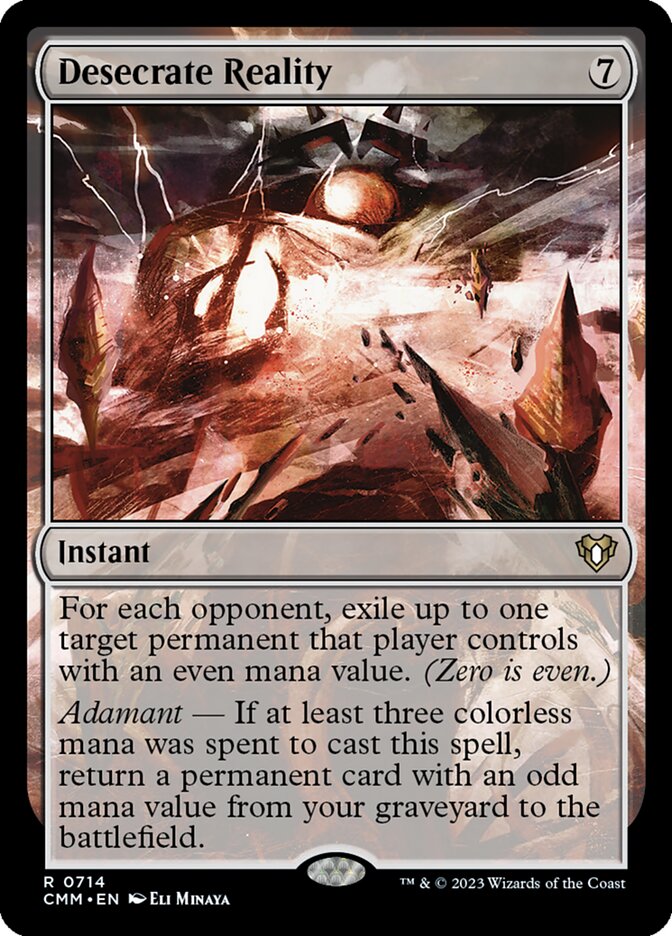 Desecrate Reality 714 (Commander Masters)  | Good Games Adelaide SA