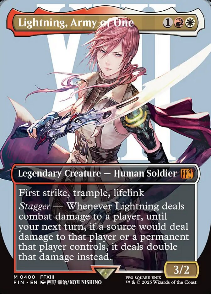 Lightning, Army of One 400 (FINAL FANTASY)  | Good Games Adelaide SA