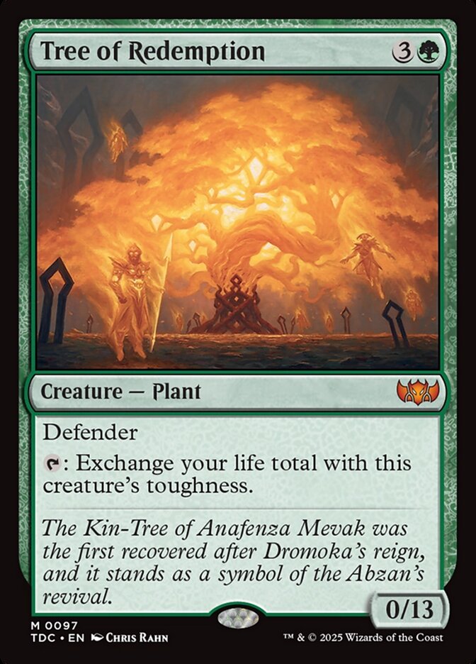 Tree of Redemption 97 (Commander: Tarkir: Dragonstorm)  | Good Games Adelaide SA