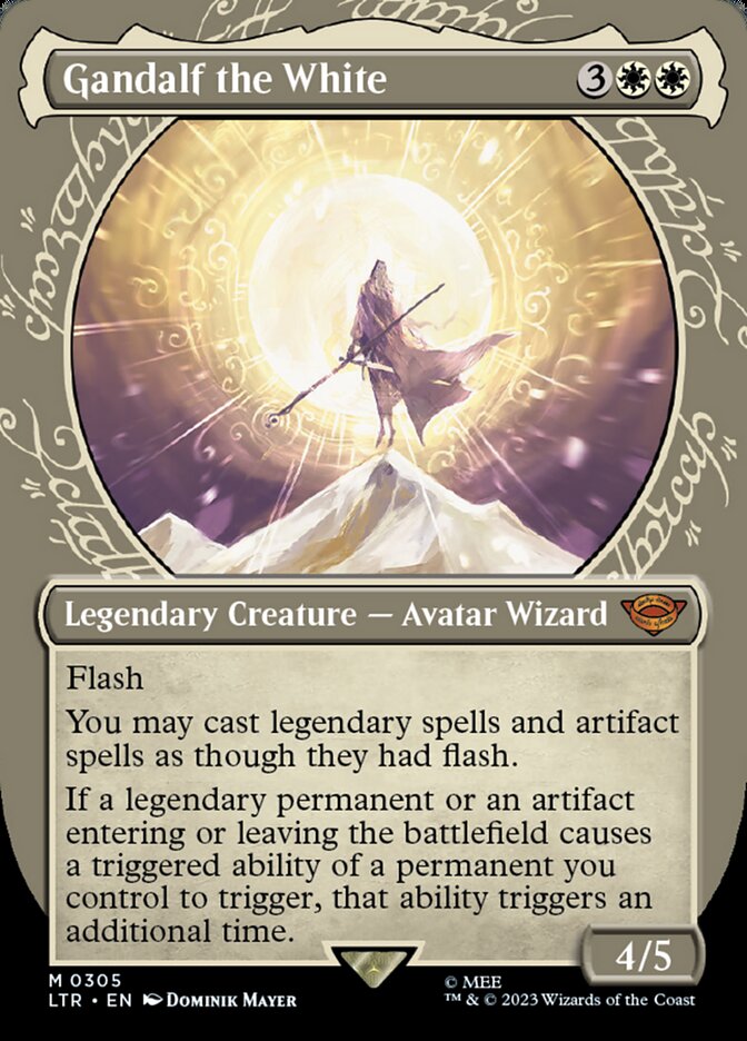 Gandalf the White 305 (Universes Beyond: The Lord of the Rings: Tales of Middle-earth)  - Showcase Foil | Good Games Adelaide SA