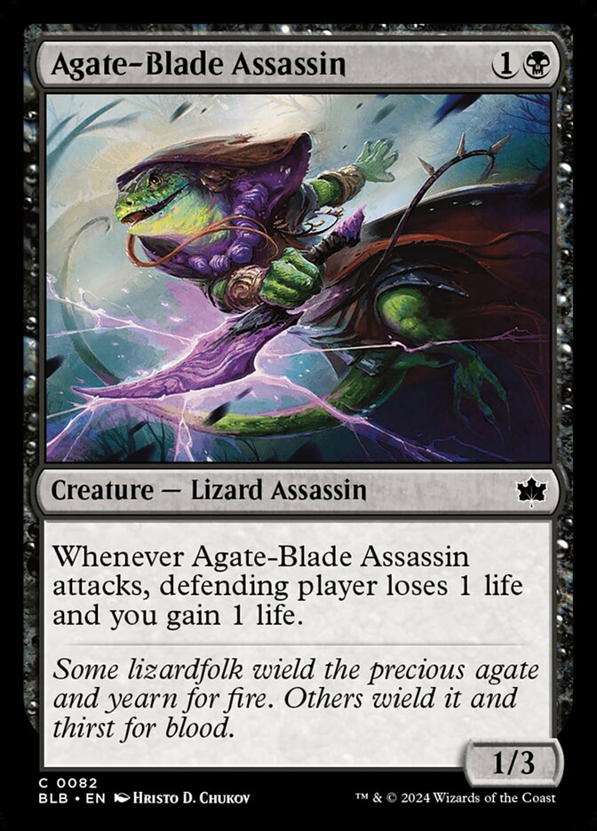 Agate-Blade Assassin 82 (Bloomburrow)  - Foil | Good Games Adelaide SA