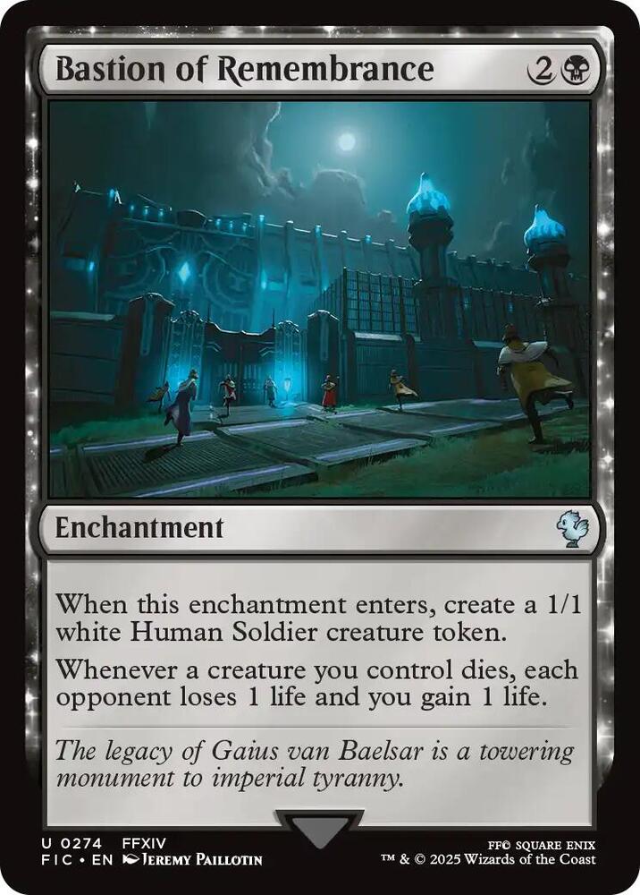 Bastion of Remembrance 274 (Commander: FINAL FANTASY)  - Foil | Good Games Adelaide SA