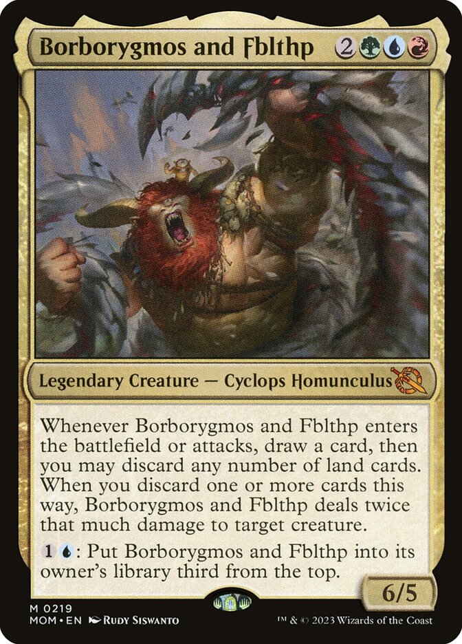 Borborygmos and Fblthp 219 (March of the Machine)  - Foil | Good Games Adelaide SA