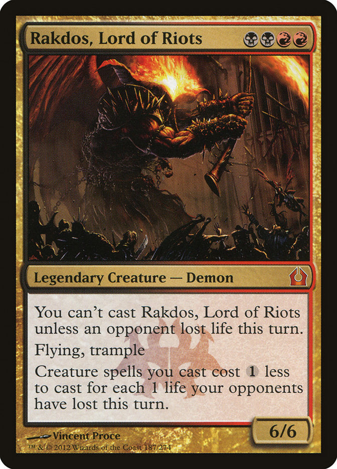 Rakdos, Lord of Riots 187 (Return to Ravnica)  | Good Games Adelaide SA