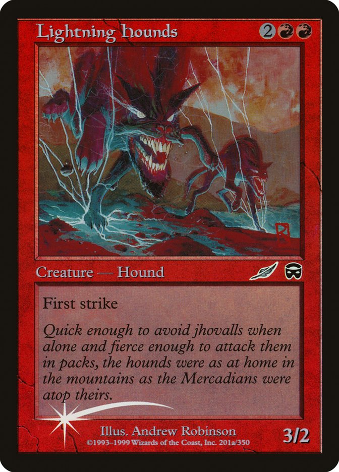Lightning Hounds 201a (Media Promos)  - Foil | Good Games Adelaide SA