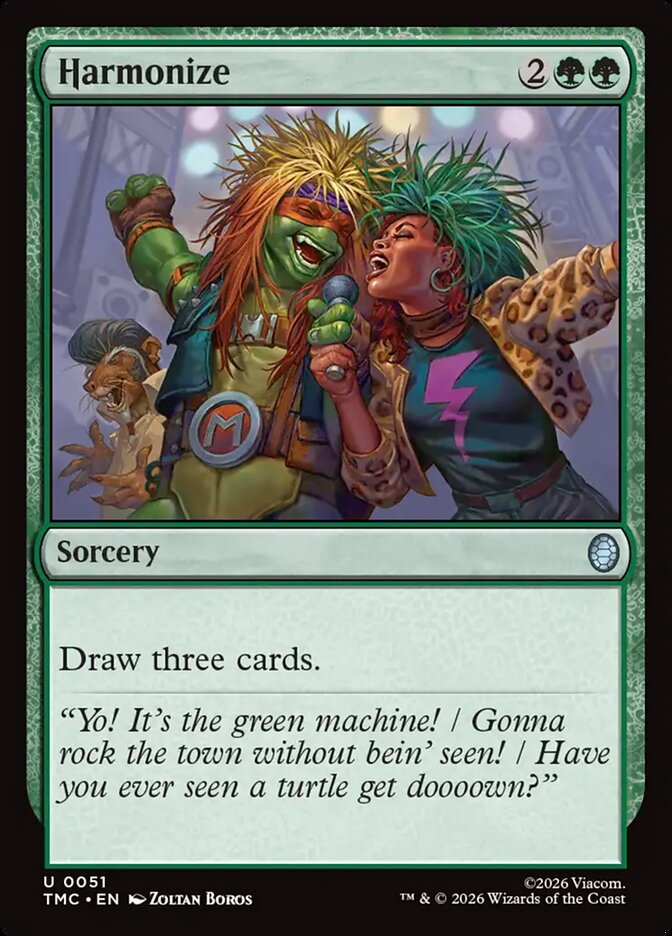 Harmonize 51/0 (Commander: Teenage Mutant Ninja Turtles)  - Surge Foil | Good Games Adelaide SA