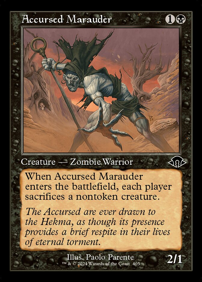 Accursed Marauder 405 (Modern Horizons 3)  - Retro Foil | Good Games Adelaide SA