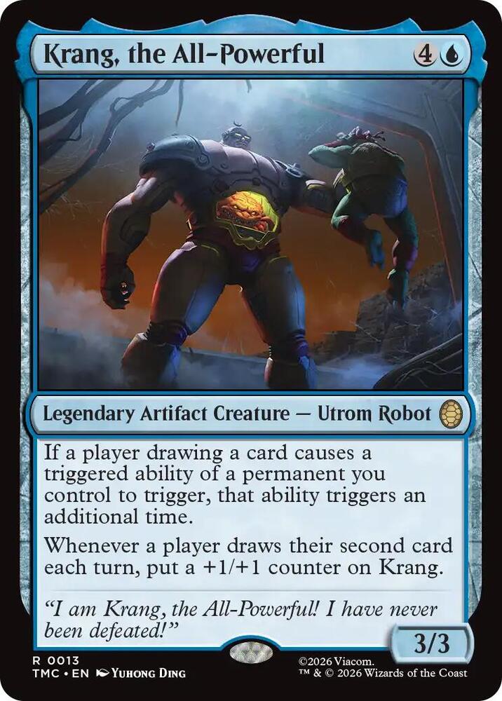 Krang the All Powerful 13/0 (Commander: Teenage Mutant Ninja Turtles)  - Surge Foil | Good Games Adelaide SA