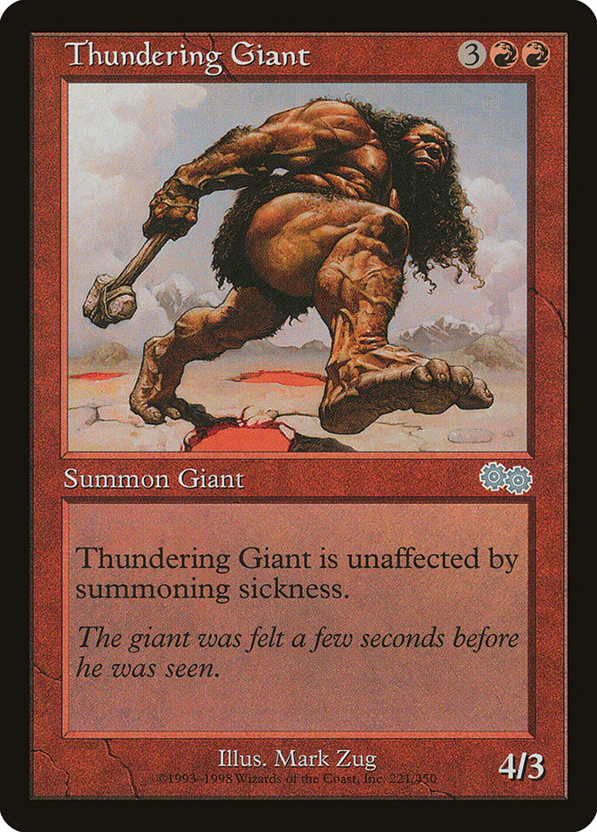 Thundering Giant 221 (Urza's Saga)  | Good Games Adelaide SA