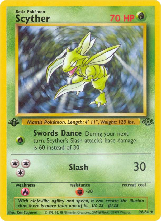 Scyther 26 26/64 (Jungle)  - 1st Edition | Good Games Adelaide SA