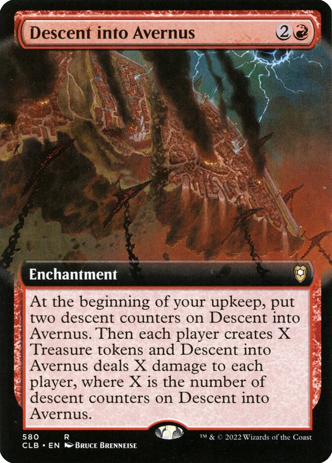 Descent into Avernus Extended Art 580 (Commander Legends: Battle for Baldur's Gate)  | Good Games Adelaide SA