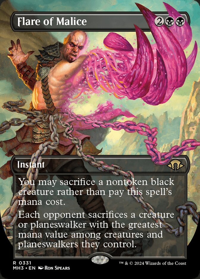 Flare of Malice 331 (Modern Horizons 3)  - Borderless | Good Games Adelaide SA