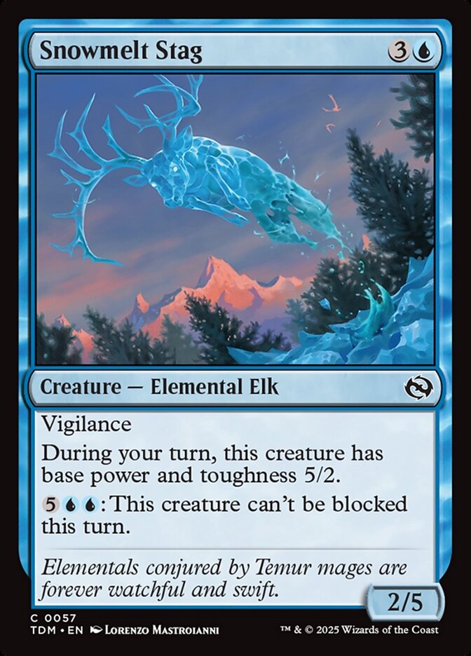 Snowmelt Stag 57 (Tarkir: Dragonstorm)  - Foil | Good Games Adelaide SA