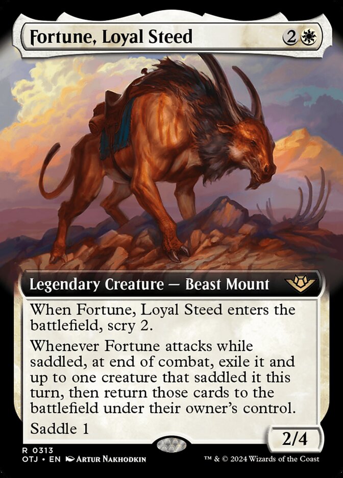 Fortune, Loyal Steed 313 (Outlaws of Thunder Junction)  - Foil | Good Games Adelaide SA