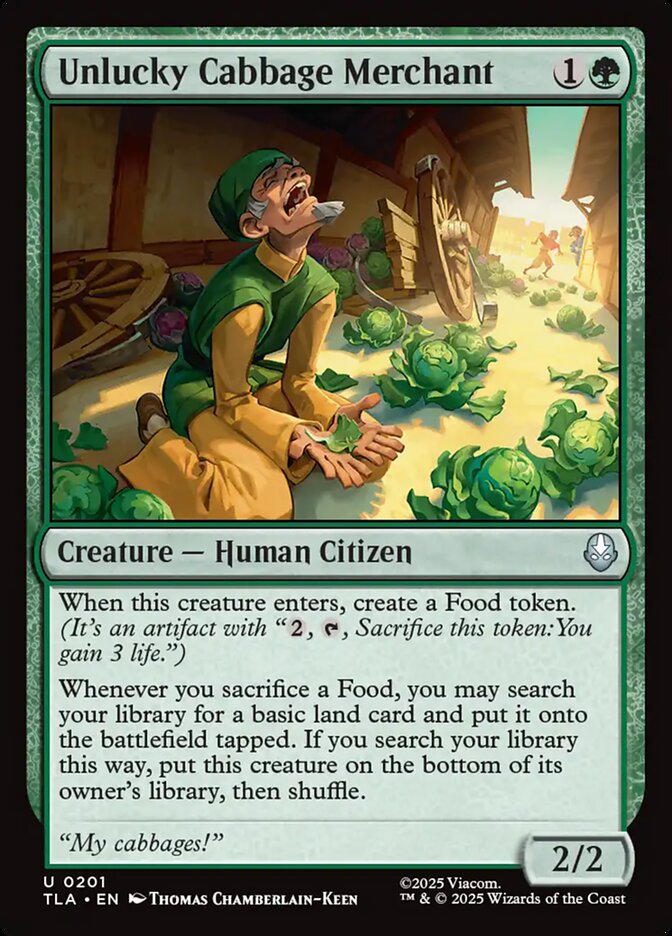 Unlucky Cabbage Merchant 201 (Avatar: The Last Airbender)  - Foil | Good Games Adelaide SA