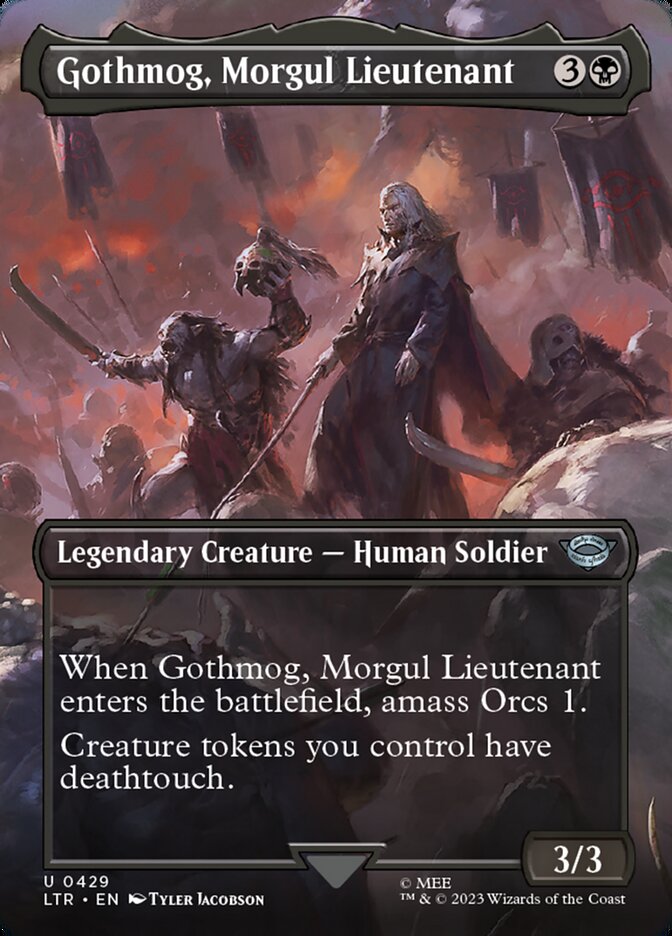 Gothmog, Morgul Lieutenant 429 (Universes Beyond: The Lord of the Rings: Tales of Middle-earth)  - Borderless Foil | Good Games Adelaide SA