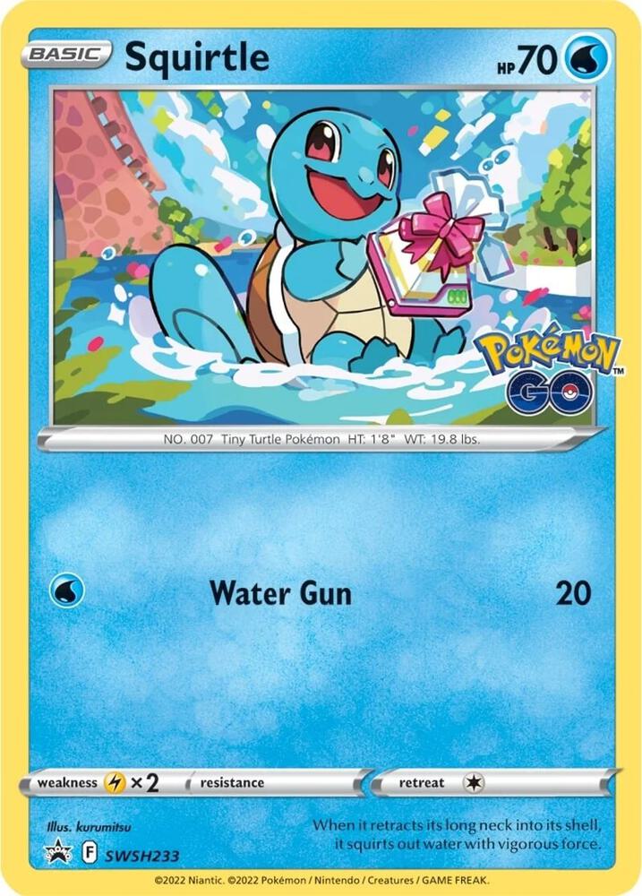 Squirtle SWSH233 (SWSH: Sword & Shield Promo Cards)  - Holofoil | Good Games Adelaide SA
