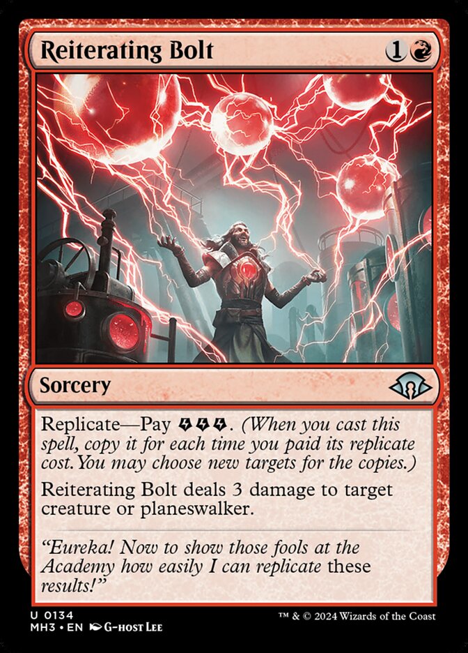 Reiterating Bolt 134 (Modern Horizons 3)  | Good Games Adelaide SA