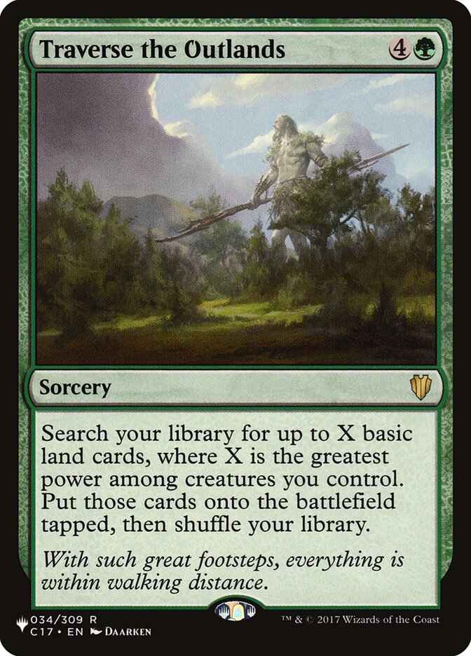 Traverse the Outlands 034/309 (The List Reprints)  | Good Games Adelaide SA