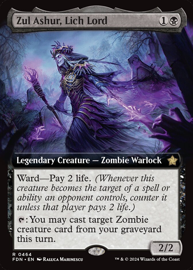 Zul Ashur, Lich Lord 464 (Foundations)  - Foil | Good Games Adelaide SA