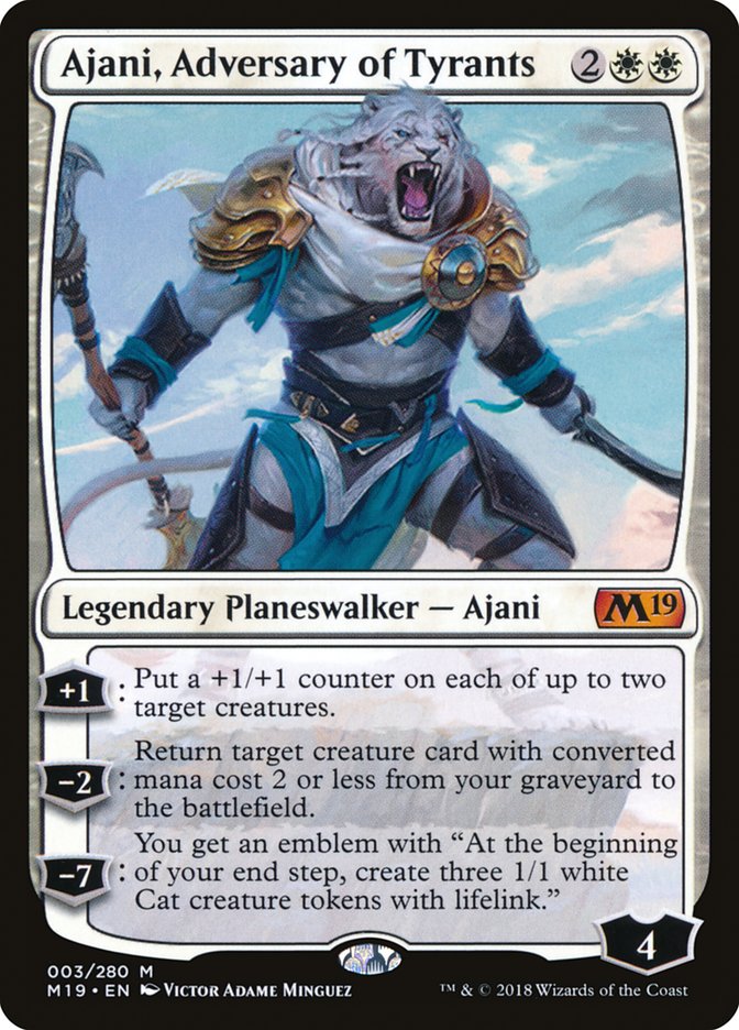 Ajani Adversary of Tyrants 3 (Core Set 2019)  | Good Games Adelaide SA