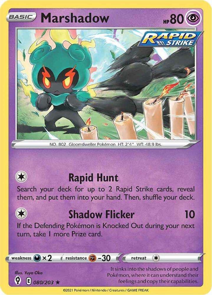 Marshadow 080/203 (SWSH07: Evolving Skies)  - Holofoil | Good Games Adelaide SA