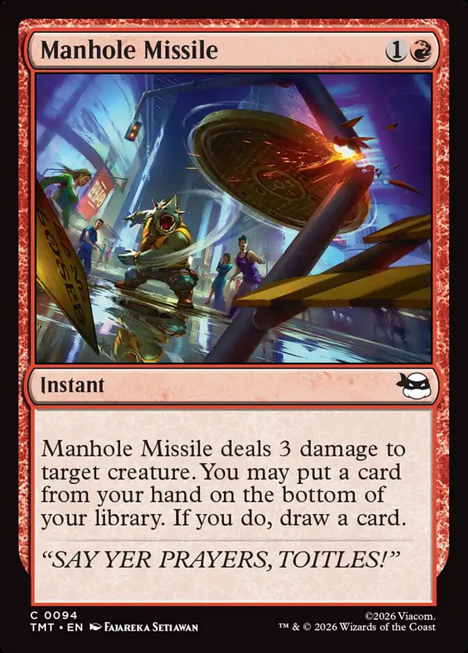 Manhole Missile 94 (Teenage Mutant Ninja Turtles)  - Foil | Good Games Adelaide SA