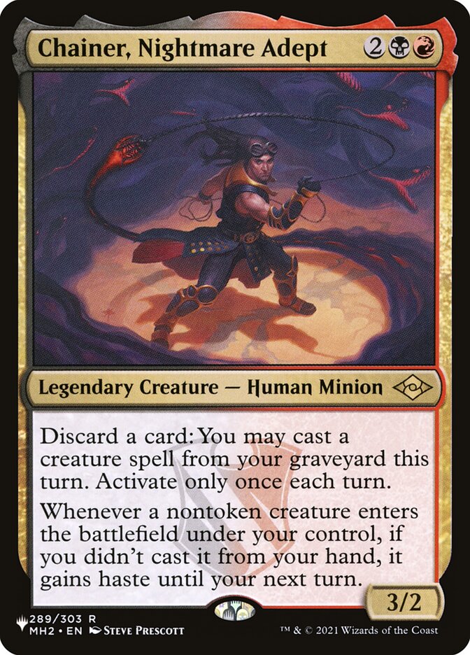 Chainer, Nightmare Adept 289/303 (The List Reprints)  | Good Games Adelaide SA