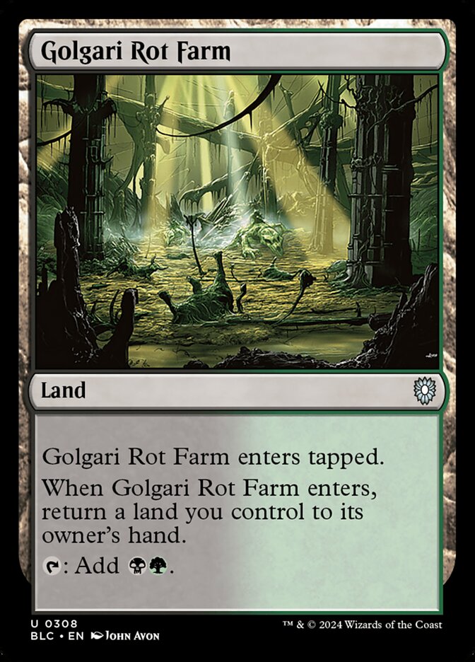 Golgari Rot Farm 308 (Commander: Bloomburrow)  | Good Games Adelaide SA