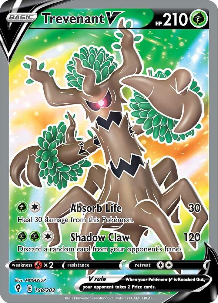 Trevenant V Full Art 168/203 (SWSH07: Evolving Skies)  - Holofoil | Good Games Adelaide SA