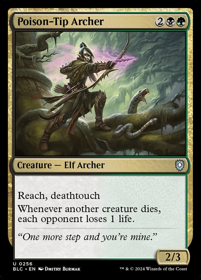 Poison-Tip Archer 256 (Commander: Bloomburrow)  | Good Games Adelaide SA