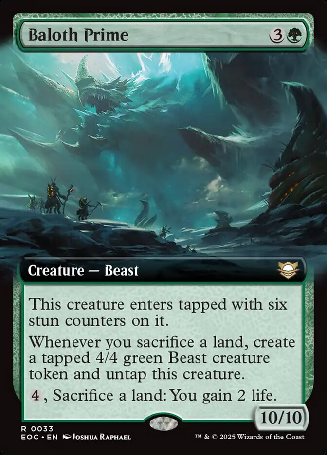 Baloth Prime 33/24 (Commander: Edge of Eternities)  - Extended Art | Good Games Adelaide SA