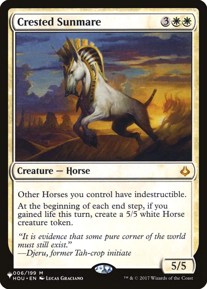 Crested Sunmare 006/199 (The List Reprints)  | Good Games Adelaide SA