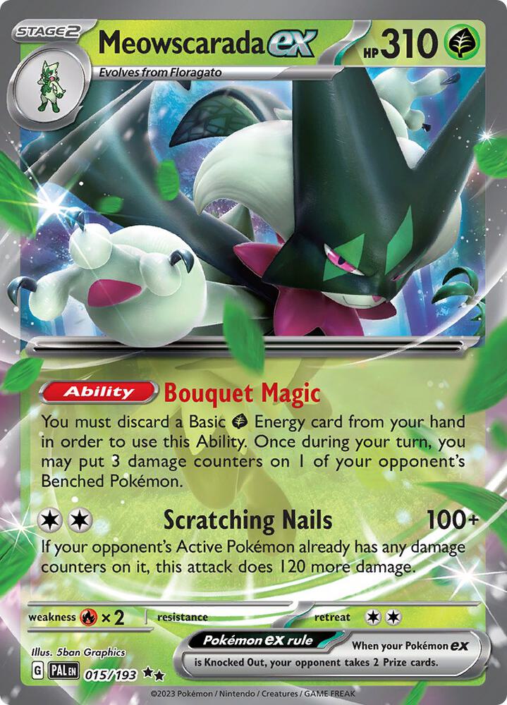 Meowscarada ex 015/193 (SV02: Paldea Evolved)  - Holofoil | Good Games Adelaide SA